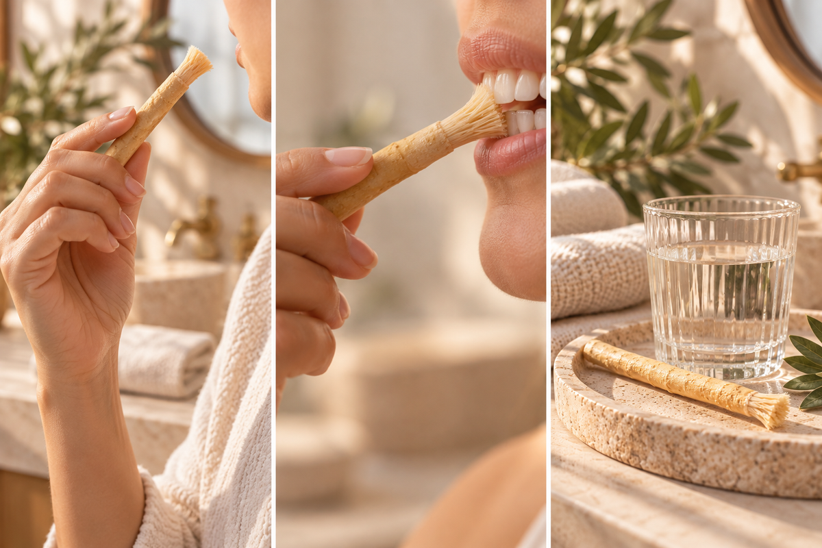 Miswak natural din lemn de Arak Woody – imagine 6
