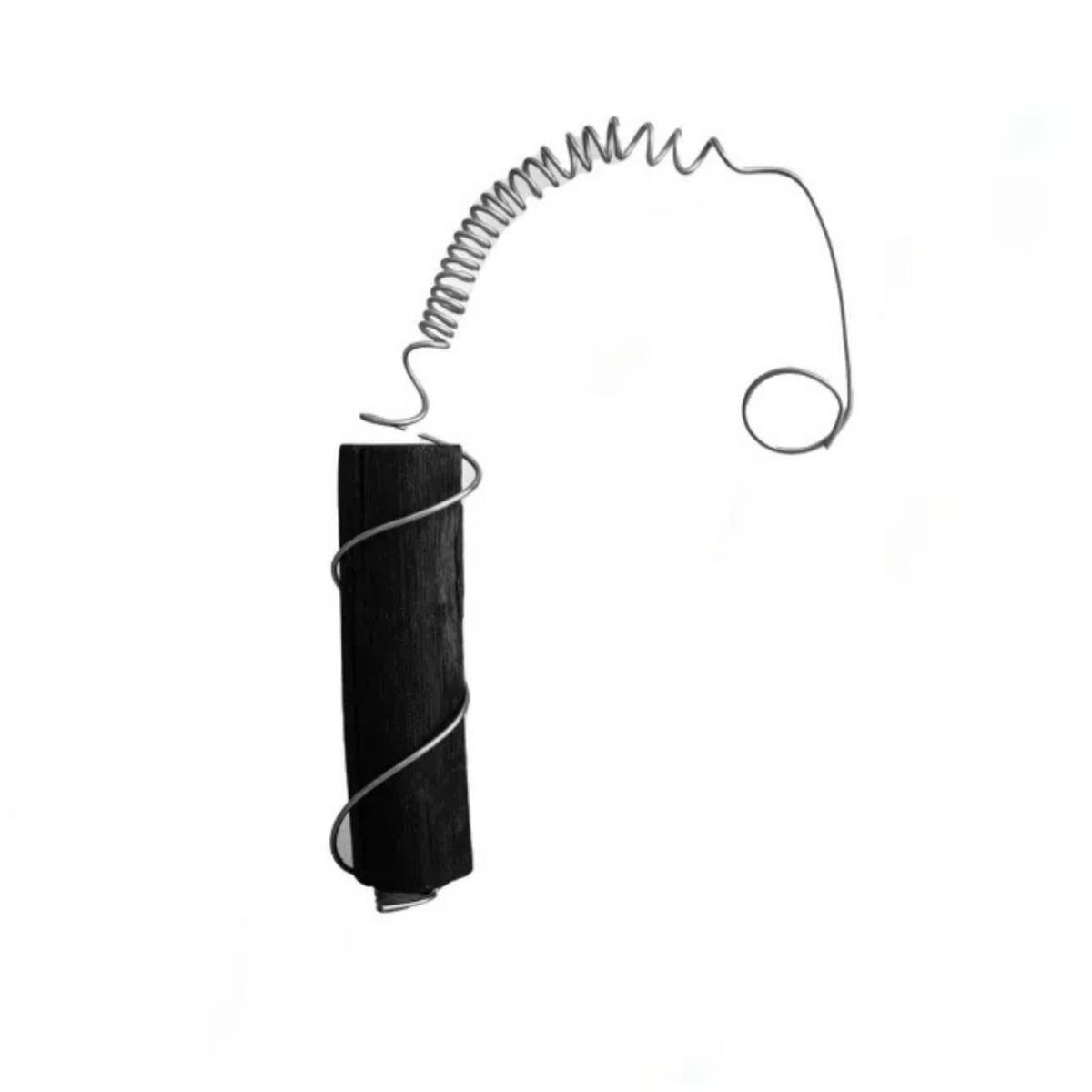 Spirală inox cu baton Binchotan Woody – imagine 3
