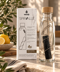 Spirală inox cu baton Binchotan Woody
