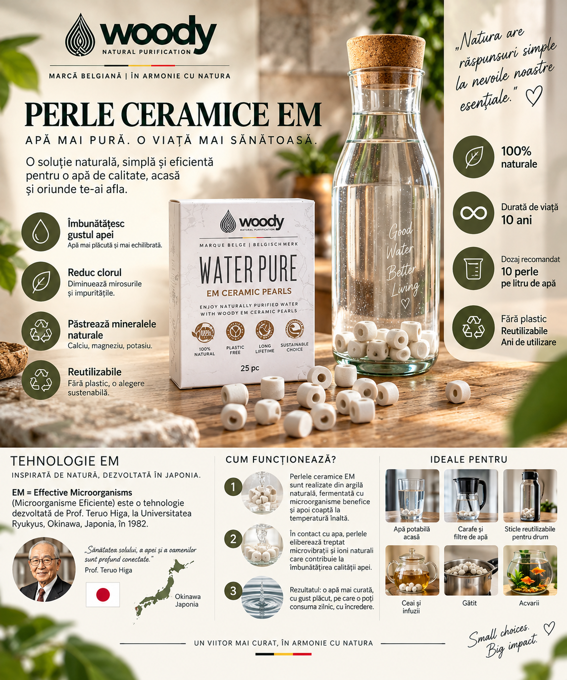 Perle ceramice EM Woody – imagine 3