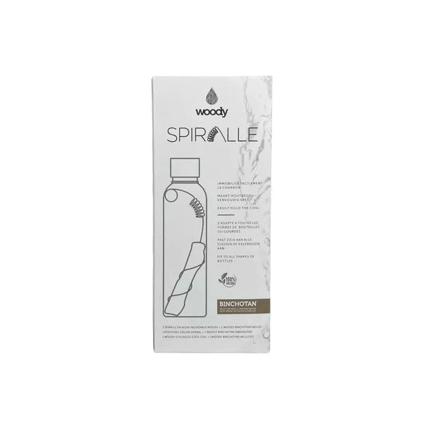 Spirală inox cu baton Binchotan Woody – imagine 5