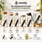 Spirală inox cu baton Binchotan Woody – imagine 7