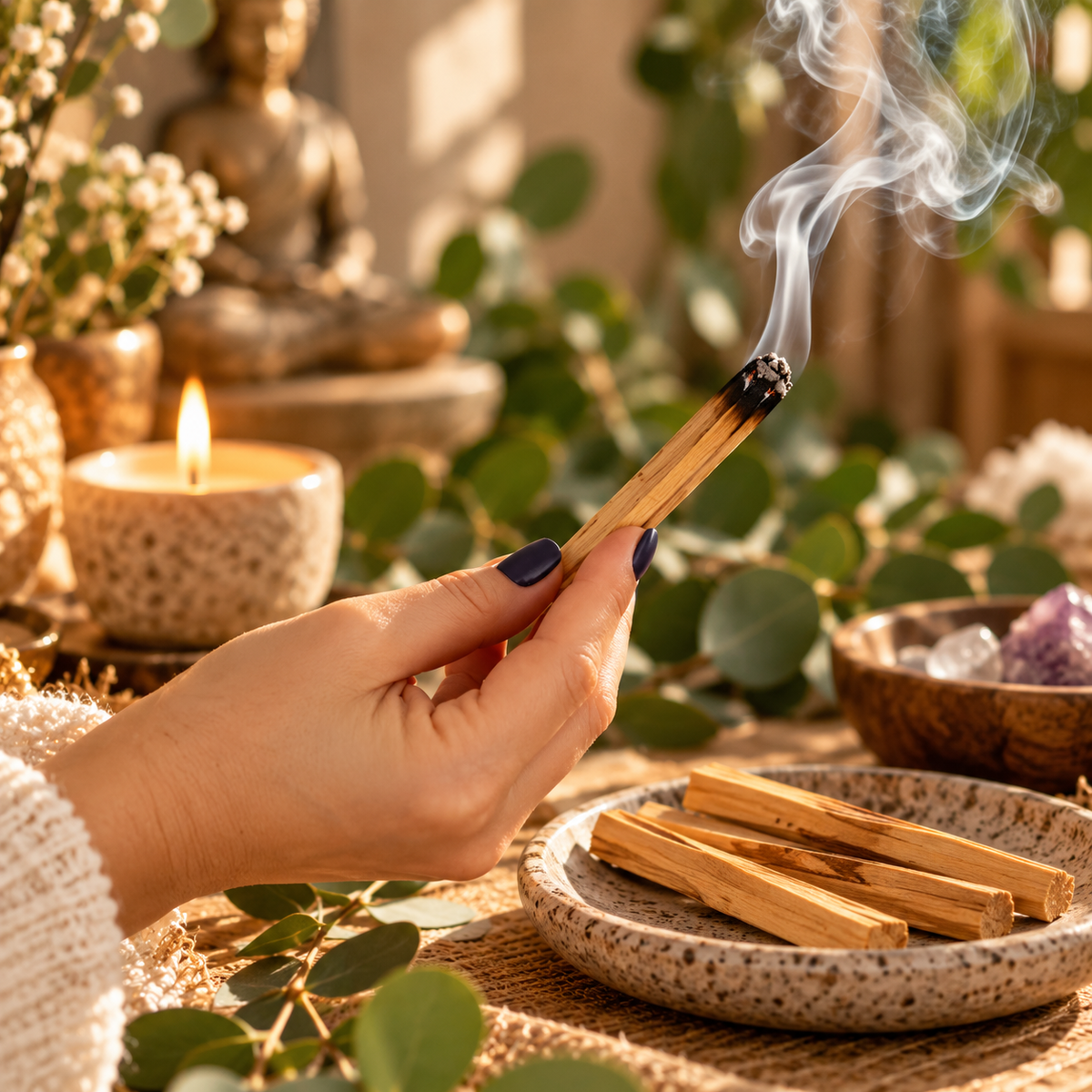 Bețișoare Palo Santo Holistic – ritual cu Palo Santo, fum și liniște