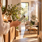 Baton de fumigație din eucalipt Holistic – într-un interior liniștit